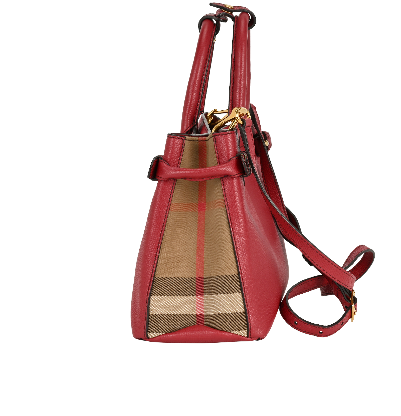 Small Banner, &pound;495, Handbags, Red, Leather, Bottom view
